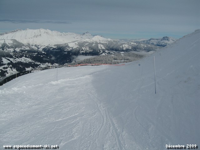 Virage à 180° en bordure de la noire Kamikaze Virage à 180° en bordure de la noire Kamikaze
