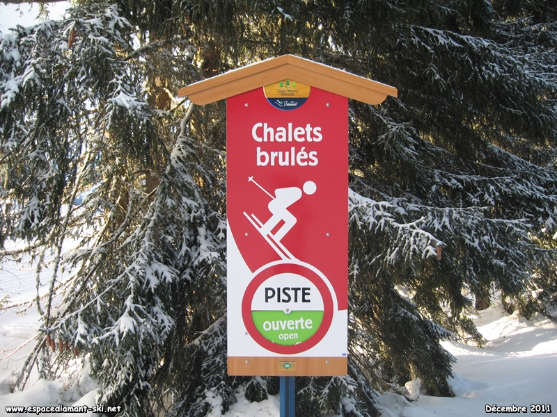 C'est parti sur la rouge des Chalets Brls !