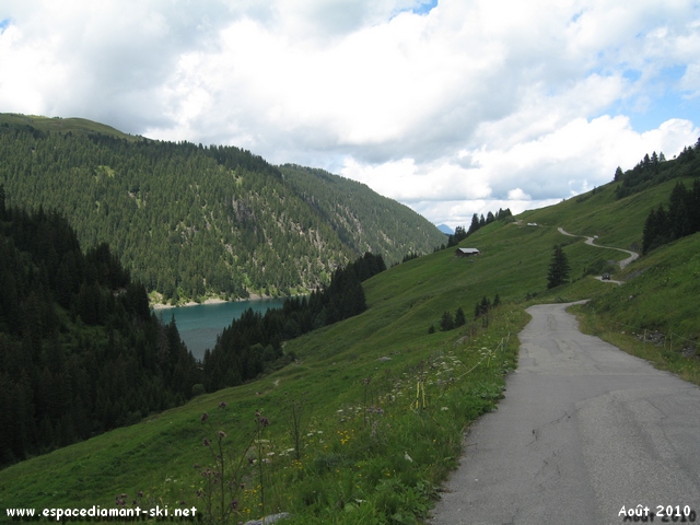 Regard en arrire sur la portion de route descendue