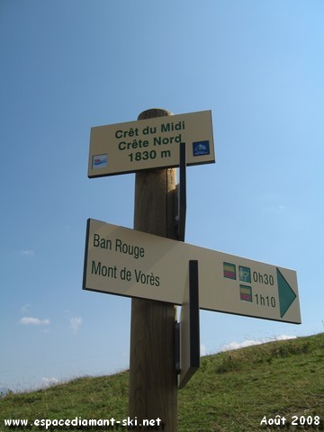 Sur la Crte Nord du massif