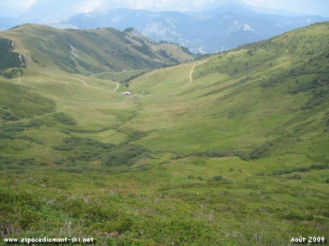 Les pentes du Mont de Vors et BasseCombe