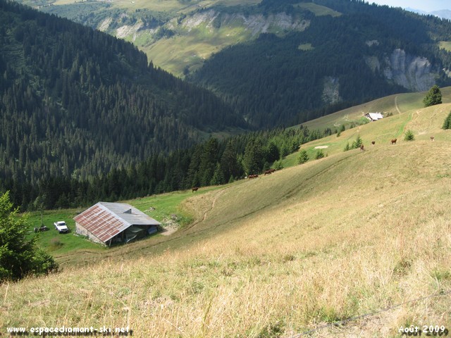 Les pentes abruptes du massif