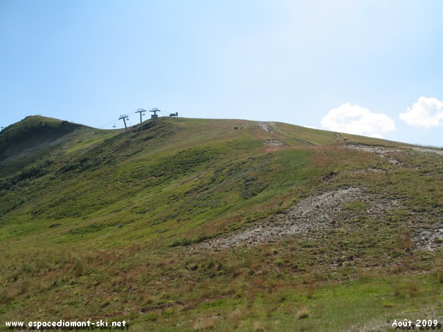 Vue sur l'arrive du TS du Lac
