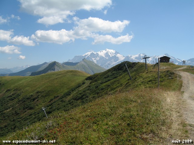 Le TS de Plan des Fours et le Mont Blanc