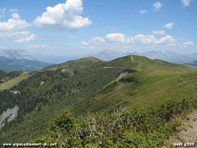 La Tte des Trois Coins et le Cirque du Vors, avant la construction de la piste des Crozats
