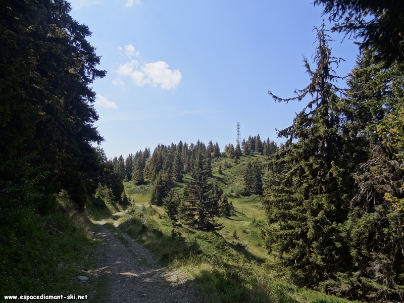 On aperoit l'antenne de la Croix de Coste