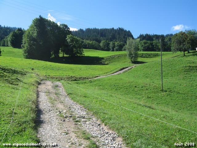 Le dbut du chemin, dans les alpages