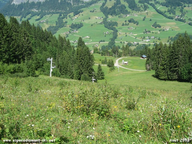 Vue depuis la piste rouge des Chevreuils