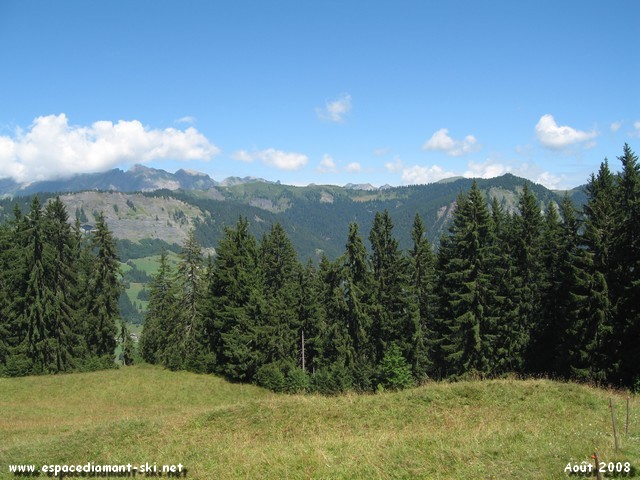 Vue sur la Chane des Aravis