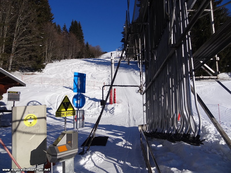 La zone d'embarquement
