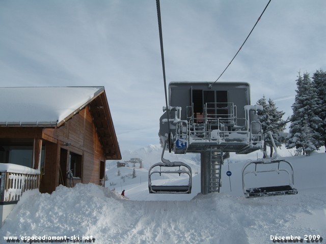 Le chalet avec garage des dameuses