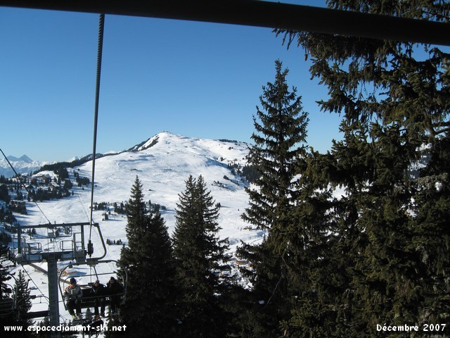 On se retourne et vue sur Bisanne