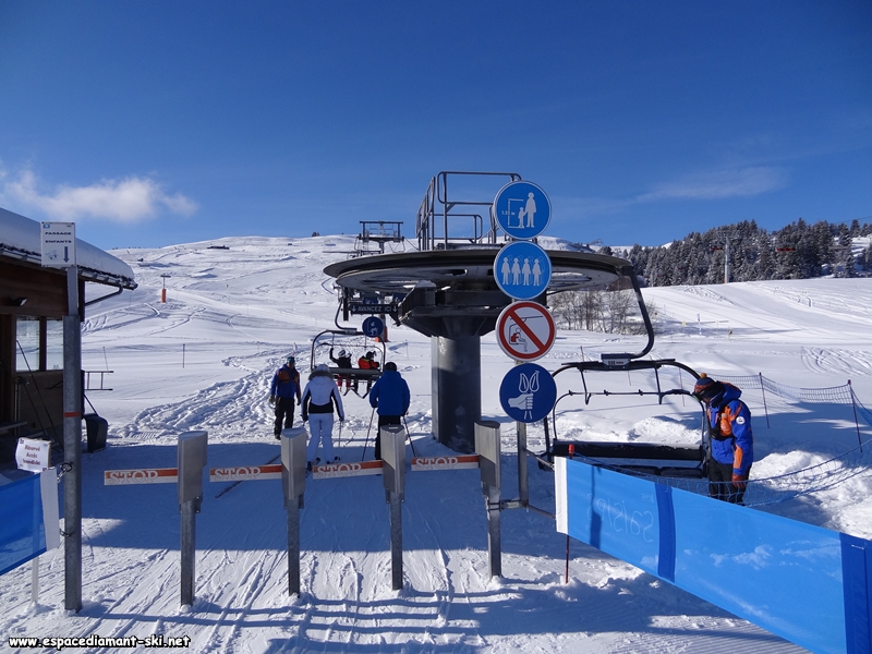La zone d'embarquement