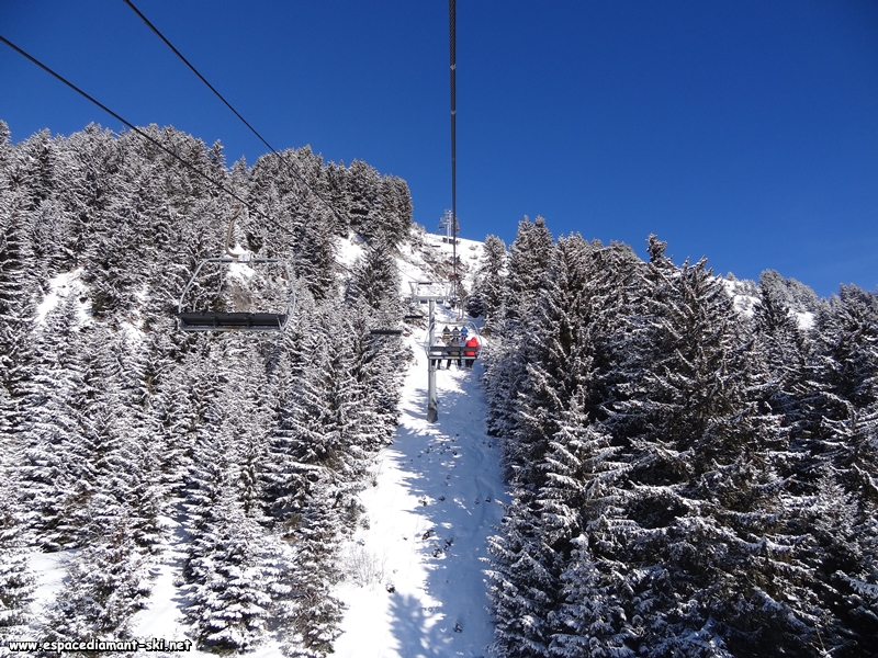 Vue sur la deuxime forte monte du parcours