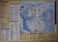 Plan des pistes Les Saisies - Hiver 2000-2001