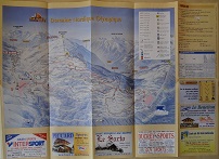 Plan des pistes Les Saisies - Hiver 2001-2002