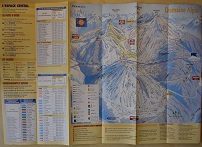 Plan des pistes Les Saisies - Hiver 2002-2003
