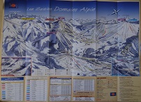 Plan des pistes Les Saisies - Hiver 2004-2005