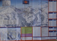 Plan des pistes Les Saisies - Hiver 2011-2012