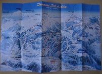 Plan des pistes Notre Dame de Bellecombe - Hiver 1998-1999