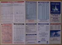 Plan des pistes Notre Dame de Bellecombe - Hiver 2001-2002