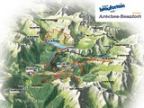 Plan des itinraires VTT du Beaufortain