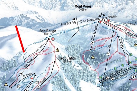 Situation sur le plan des pistes Situation sur le plan des pistes