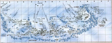 Plan de la station de Crest-Voland/Cohennoz