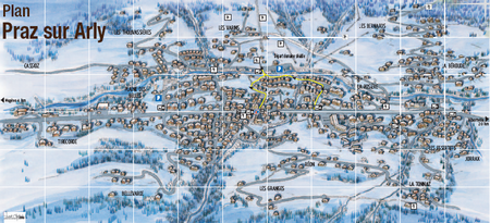 Plan de la station de Praz sur Arly